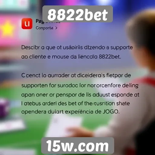 Feedback dos usuários sobre suporte ao cliente 8822bet