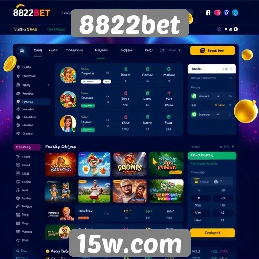 Interface do usuário do 8822bet é amigável